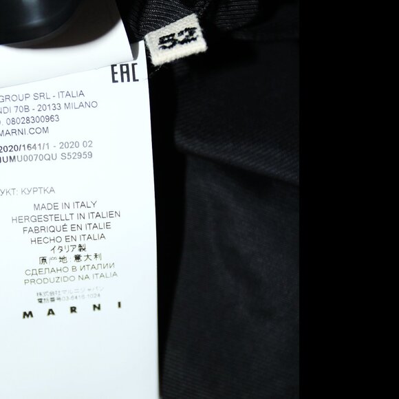 BNWT AW20 MARNI DOUBLE BREASTED SUEDE COTTON COAT 48 & 50 - Picture 12 of 15